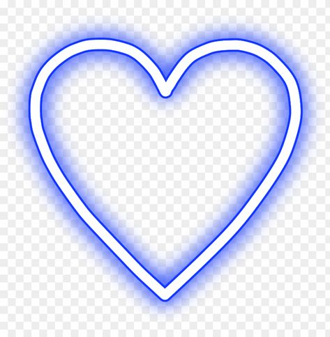 Iphone Heart Emoji, Neon Blue App Icons, Pink Neon Heart, Neon App Icons, Emoji Pink, Heart Transparent, Heart Bokeh, Neon Png, Blue Neon Lights