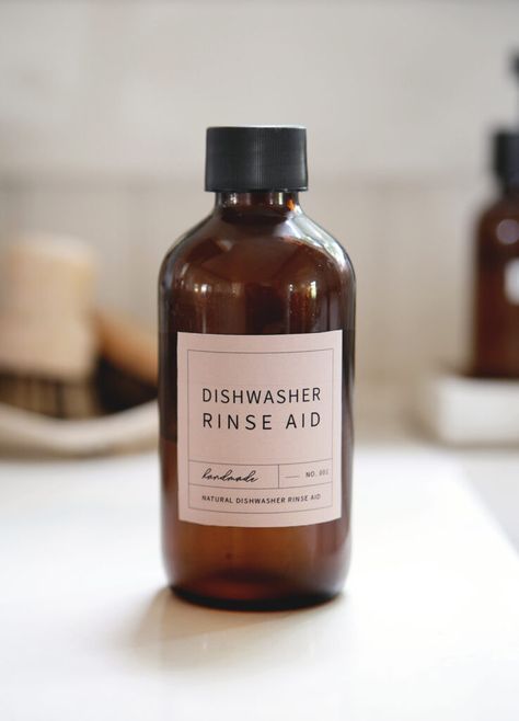 DIY Dishwasher Rinse Aid Homemade Rinse Aid For Dishwasher, Diy Dishwasher Rinse Aid, Diy Rinse Aid For Dishwasher, Diy Dishwasher Detergent, Dishwasher Rinse Aid, Cleaning Naturally, Witches Kitchen, Raspberry Sherbet, Dishwasher Tablets