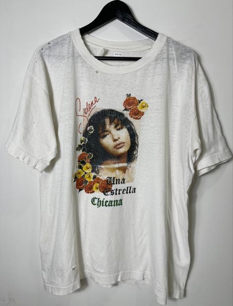 Vintage Selena t-shirt Selena Quintanilla Shirt, Selena Quintanilla, Thrift Shopping, Vintage Shirt, Silk Shirt, Vintage Shirts, Cool Shirts, Mens Graphic Tshirt, Mens Tops