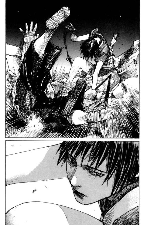 Blade Of The Immortal Manga, Hiroaki Samura, Manga Pannel, Blade Of The Immortal, Illustration Manga, Comic Layout, Graphic Novel Art, Have Inspiration, Art Manga