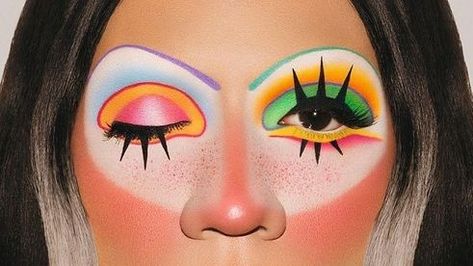 Wacky Makeup, 3d Makeup, Ethereal Makeup, Eyeliner Looks, Makeup Base, Eye Art, Eyeshadow Looks, Eye Drawing, Halloween Makeup