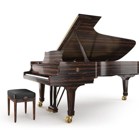 Macassar Ebony Steinway Brain Study, Steinway Grand Piano, Piano Forte, Steinway Piano, Upright Piano, Piano Room, Playing Piano, Ray Charles, Grand Piano