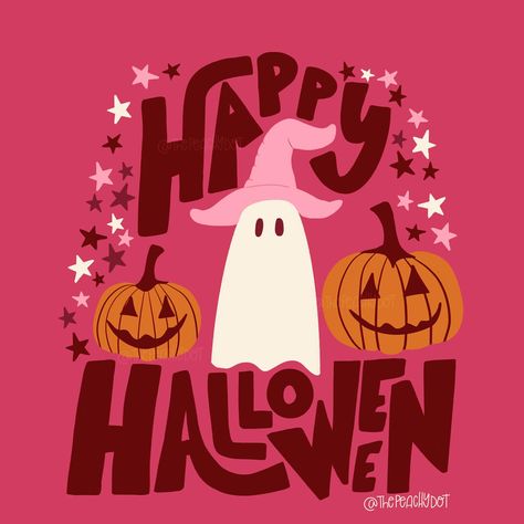 Abby | Happy Halloween!!! I hope everyone has a great day!!! . . . . . #spookyseason #spookyseason #digitalillustrator #illustragram… | Instagram Hippie Halloween, Illustration Procreate, Halloween Illustration, Halloween Drawings, Small Business Saturday, Happy Dance, Sketch Art, Halloween Night, Doodle Drawings