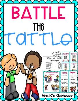 Are your students struggling with tattling? This bundle is perfect for you! This is PERFECT for the beginning and end of the year! Included in this bundle: Student Reader to help introduce the difference between a tattle and report Book list for read aloud time 4 QR Tattling Vs Telling, Student Reward System, Tattling Vs Reporting, Teacher Time Management, Word Family Sort, Positive Classroom Management, Classroom Discipline, Pocket Chart Activities, Emotion Regulation