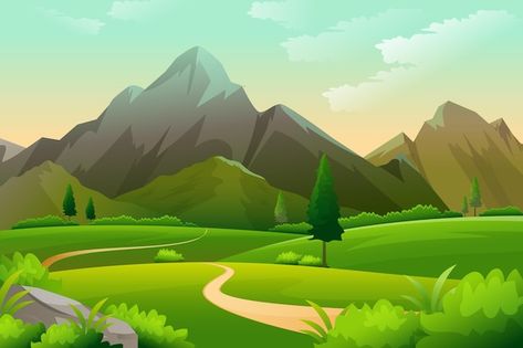 Cartoon Mountain Background, Background Mountain, Cartoon Mountain, Land Scapes, Mountain Clipart, Forest Cartoon, Scene Illustration, Forest Silhouette, Mountain Sky