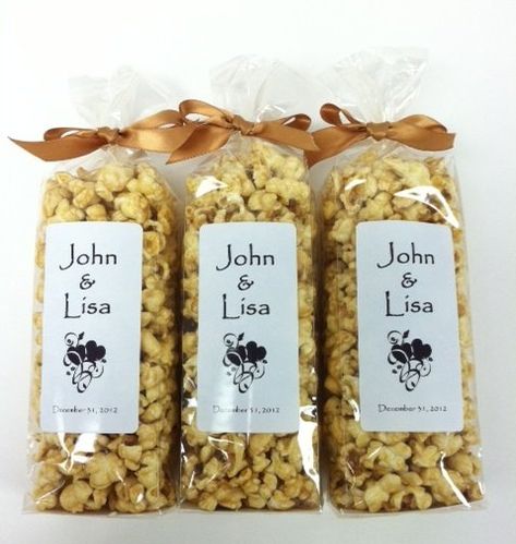 Popcorn Wedding Favors, Popcorn Wedding, Personalized Favor Boxes, Ring Bearer Gifts, Custom Wedding Favours, Gourmet Popcorn, Flower Girl Gifts, Bridesmaids And Groomsmen, Watch Videos