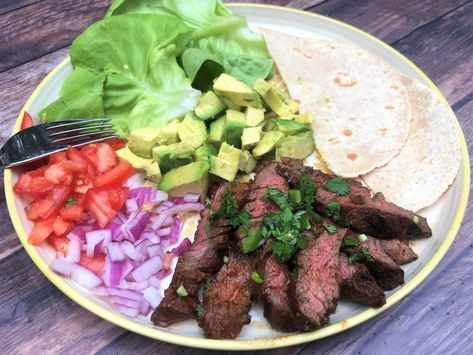 Keto Carne Asada (Easy!) Keto Carne Asada, Keto Steak Recipes, Asada Recipes, Keto Steak, Carne Asada Recipes, Sliced Meat, Low Carb Tortillas, Mexican Food Recipes Easy, Grilling Season