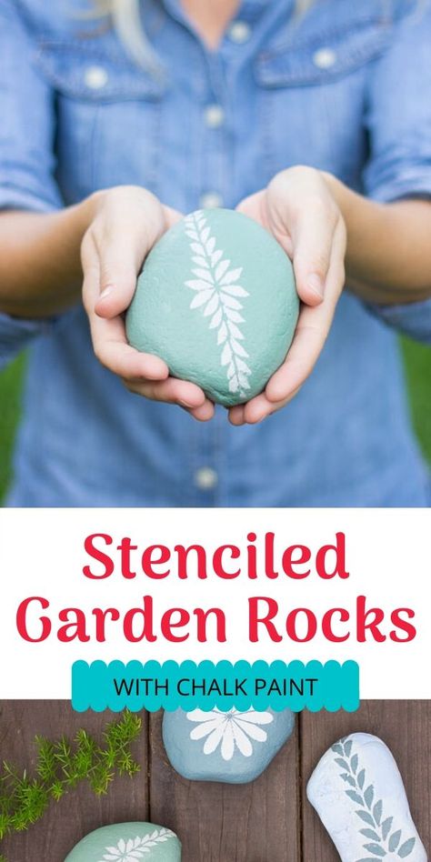 Easy Rock Art, Drawing On Rocks, Flowers On Rocks, Chalk Rock, Stencil Flowers, Garden Rocks, Rock Flowers, Drawing Stencils, Painted Rocks Kids