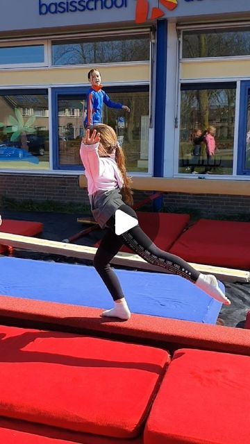 G.V. Tabitta Boxtel on Instagram: "Practicing their leaps on beam!💪🔥 . . . #instagram #instagood #stronggymnast #instareels #instadaily #fyp #fy #Gymnasticsprogressions #GymnasticsMotivation #staypositive #focusonwhatyoucando #training #happygymnast #lockdownturntraining #lockdown2 #tabittaboxtel #gymnasticsdrills #drills #dreambig #turnen #training #reels #tabitta #teamtabitta #beam #leaps #flexibility" Gymnastics Drills, Drills, What You Can Do, Dream Big, Gymnastics, Beams, Gym, Train, On Instagram