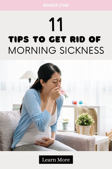 Arguably, one of the worst symptoms that affects nearly 70% of all pregnant women is nausea in the early morning. You may be wondering why you’ve developed morning sickness, what causes it, and if there’s any way to prevent or treat it. This guide includes 11 tips that have helped other pregnant women reduce or get rid of their morning sickness. Read more at 8Sheep.com for helpful advice and information on pregnancy health! Baby Gender Prediction, Pregnancy Hacks, Gender Prediction, Happy Pregnancy, Pregnancy Information, Baby Sleep Problems, Morning Sickness, Pregnancy Symptoms, First Trimester