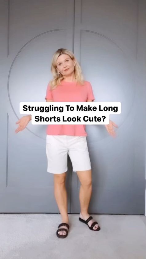 trending_with_trina on Instagram: Long shorts can be tricky to style and not look frumpy! I hope this helps! I’ve linked everything in @shop.ltk in my bio 🛍 1. Khaki-… Long Shorts, Bermuda Shorts, Capri Pants, I Hope, Trim, Womens Shorts, Pants, On Instagram, Clothes