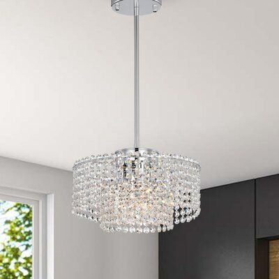 Dining Room Design White, Hamptons Design, Round Crystal Chandelier, Crystal Chandelier Lighting, Crystal Pendant Lighting, Rectangle Chandelier, Light Crystal, Decorative Ideas, Glam Room