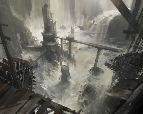 Dwarven City, Illustration Reference, Environment Painting, Bg Design, Fantasy Worlds, Location Inspiration, Environment Art, Fantasy City, Fantasy Castle