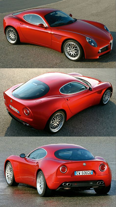 Alfa Romeo 8c Competizione, Alfa 8c, Alfa Romeo Brera, Alfa Romeo 8c, Alfa Alfa, Alfa Romeo Cars, Custom Muscle Cars, Vintage Porsche, Mustang Fastback