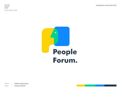 People Forum by Hafiz Enel on Dribbble Logo Tipografi, Desain Merek, Education Logo Design, Desain Ui, Inspiration Logo Design, Startup Logo, People Logo, Forums Design, 타이포그래피 포스터 디자인