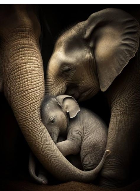 Pics Of Animals, Wild Life Animals, African Animals Photography, Mother And Baby Elephant, Elephant Artwork, Elephant Pictures, Elephants Photos, Baby Elephants, Cute Small Animals