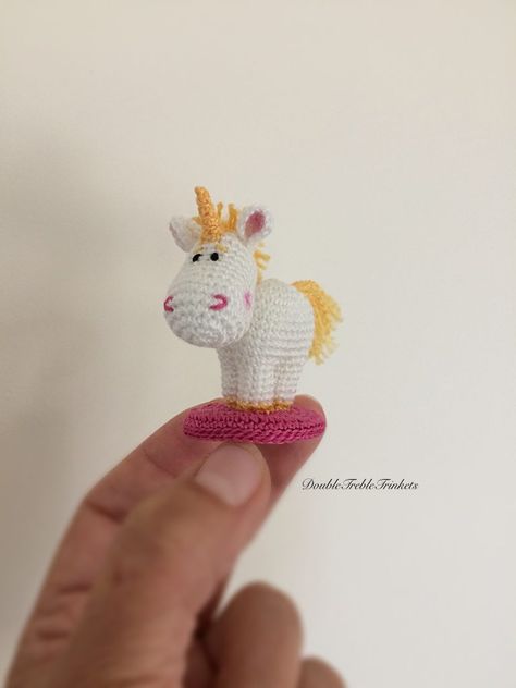 My Little Unicorn Tiny Crochet Pattern Crochet Unicorn Pattern Free, Free Form Crochet, Crochet Unicorn Pattern, Pola Amigurumi, Crochet Unicorn, Unicorn Pattern, Haken Baby, Crochet Toys Patterns, Crochet Gifts