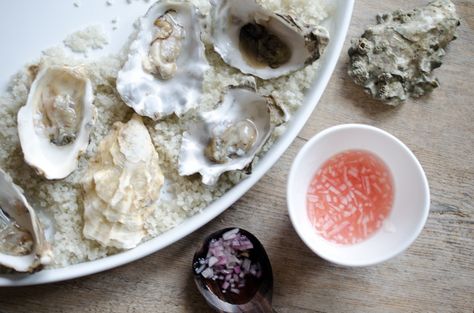 oysters with champagne mignionette  yum! Mignonette Recipe, Champagne Recipe, Entertaining Menu, Raw Oysters, No Cook Appetizers, Oyster Recipes, Best Party Food, Valentine Desserts, Foodie Crush