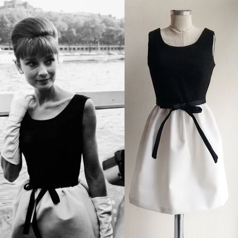 Audrey Hepburn Dress, Hepburn Dress, 60s Cocktail Dress, Audrey Hepburn Inspired, 1950s Cocktail Dress, Style Année 60, 1960s Dresses, 1960 Dress, Hollywood Dress