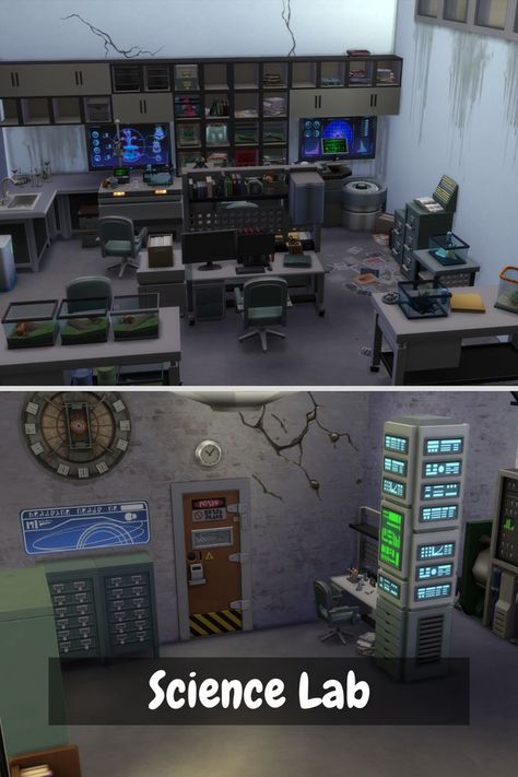 Sims 4 Cc Laboratory, Sims 4 Morgue, Science Cc Sims 4, Sims 4 Slums, Sims 4 Bunker Cc, Sims 4 Scientist House, Sims 4 Laboratory, Sims 4 Science Cc, Sims4 Build Ideas