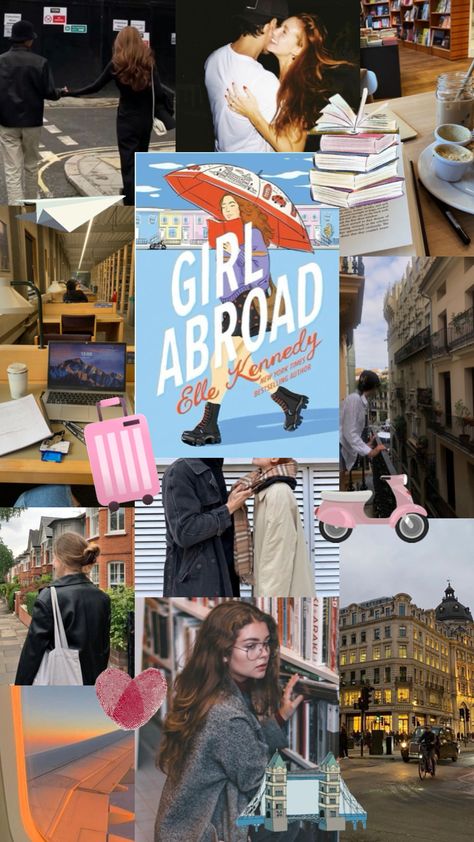 Girl Abroad by Elle Kennedy #books #bookshuffles #booktok Romcom Books, Books Romance Novels, Book Reading Journal, Romance Series Books, Collage Book, The Book Club, Book Wallpaper, Romantic Books, World Of Books