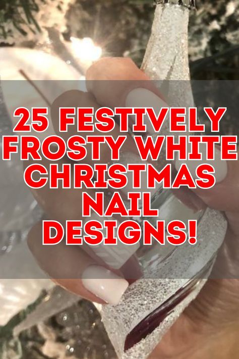 Discover the top 25 white Christmas nail ideas for 2024, featuring elegant acrylic designs for almond, coffin, and short square nails. Whether you're going for a simple or bling look, these holiday nail ideas are perfect for adding sparkle and glitter. Choose from matte or high gloss finishes, with nail shapes like stiletto, round, and oval to suit your festive style. Short Oval Christmas Nails, Christmas Acrylic Nails Almond, Holiday Nails 2024, Trendy Acrylic Nails, Christmas Nail Ideas, Holiday Nail, Short Square Nails, Christmas Nails Acrylic, Round Nails