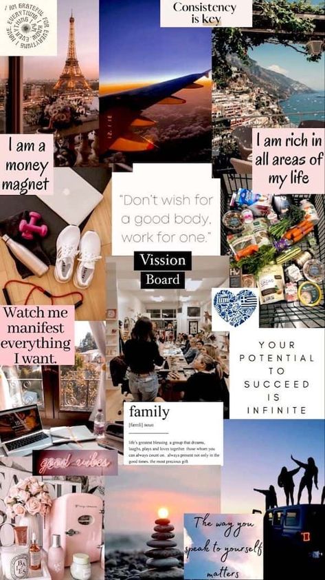 Aesthetics vision board Vision Board Frame, Vision Board Poster, Vision Board Design, Vision Board Project, Vision Board Themes, Creative Vision Boards, Vision Board Workshop, Vision Board Diy, Vision Board Printables