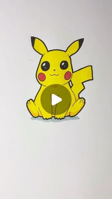 How To Draw Pikachu, Pikachu Drawing Easy, Draw Pikachu, Easy Pokemon Drawings, Easy Pokemon, Pikachu Pokeball, Pikachu Drawing, Pokemon Drawings, July 12