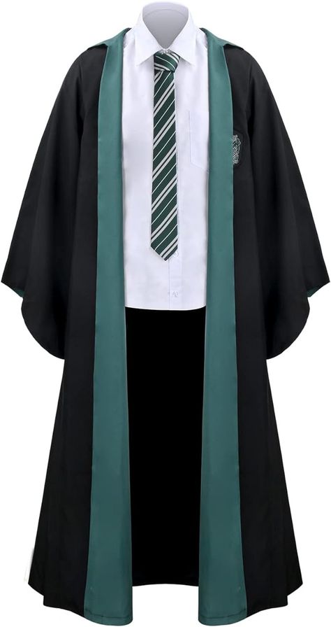 Amazon.com: Magician Robe Wizard School Costume Cloak Adult Men Boys Hooded Magic Wand Cape Halloween Cosplay Witch Outfit (Red, Medium) : Clothing, Shoes & Jewelry Hogwarts Robes, Magician Costume, Harry Potter Halloween Costumes, Wizard Costume, School Costume, Green Costumes, Wizard School, Harry Potter Halloween, Slytherin House