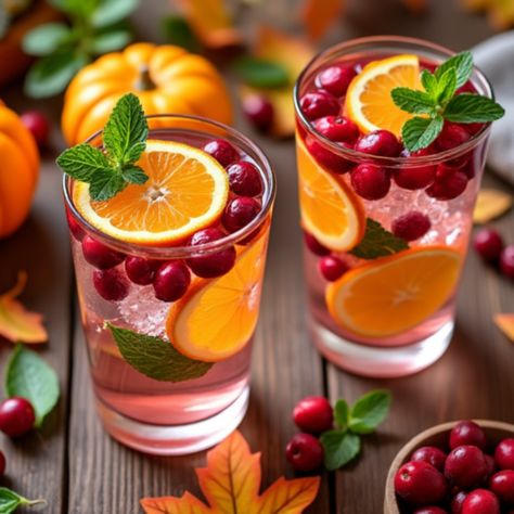 Cranberry & Orange Infused Water - Satisfy Your Cravings Cranberry Infused Water, Christmas Infused Water, Christmas Flavored Water, Oranges In Water, Orange Infused Water, Butternut Squash Spinach, Cranberry Benefits, Fruit Infused Water Recipes, Holiday Fruit