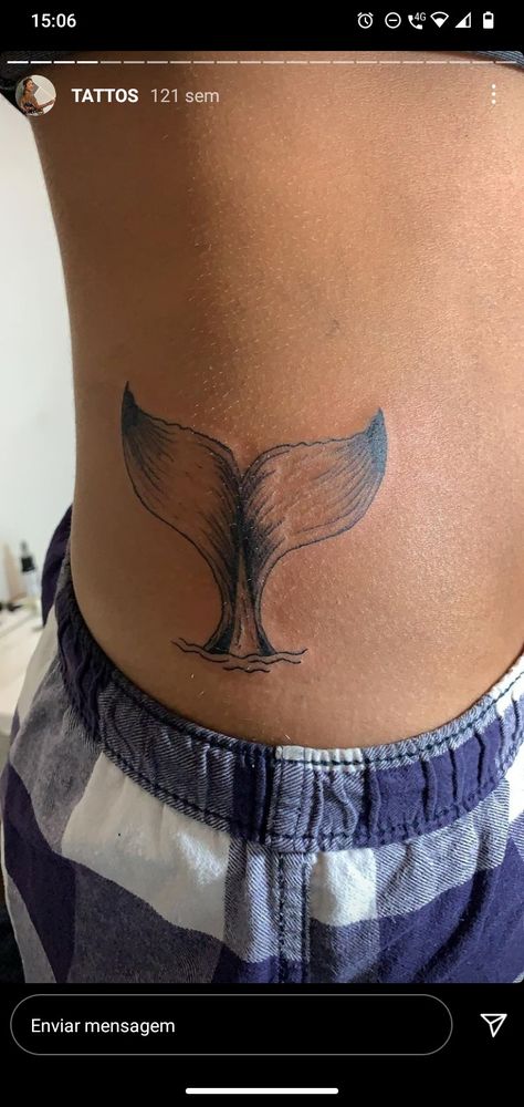 Whale Fin Tattoo, Dolphin Tail Tattoo, Fin Tattoo, Whale Tail Tattoo, Tail Tattoo, Dolphin Tail, Whale Tail, Tattoo Inspo, Tattoo Idea