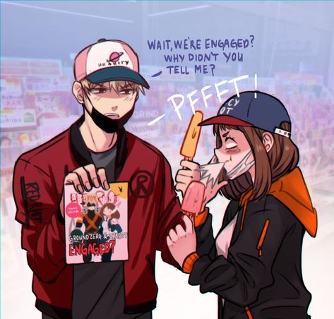 Bakugou And Uraraka, Mha Ships, I Love You Drawings, My Hero Academia 2, Ochako Uraraka, My Hero Academia Memes, Boku No Hero Academia Funny, Buko No Hero Academia, Anime Love Couple