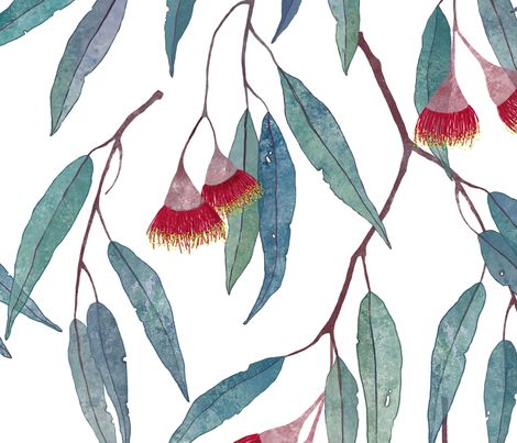 eucalyptus leaves Pattern Leaves, Fabric Leaves, Australian Flowers, Australian Native Flowers, Australian Flora, Trendy Flowers, Wallpaper Pattern, Eucalyptus Leaves, Decor Items