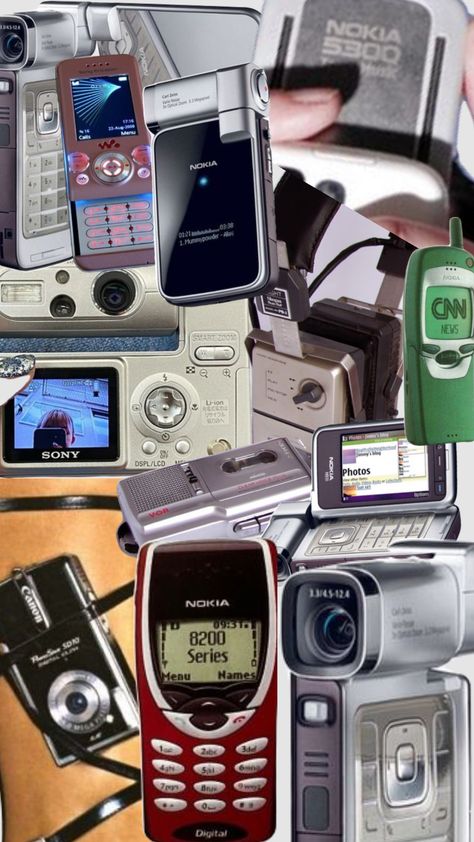 2000 Technology Aesthetic, Early 2000s Technology, Y2k Technology Aesthetic, Vintage Technology Aesthetic, 2000s Technology Aesthetic, 1990s Technology, 2000 Technology, Nokia Aesthetic, Y2k Technology