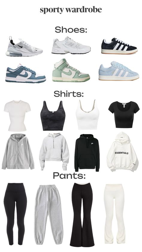 #wardrobeinspo #sporty #wishlist #outfit #outfitinspo #gymoutfit Winter Arch, Clothing Board, Clothes Wishlist, Practice Outfits, Preppy Outfit, Cute Fits, College Outfits, Dream Clothes, Outfits Aesthetic