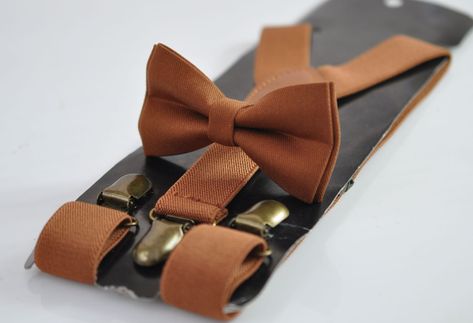 Package Bows, Brown Bow Tie, Tie Matching, Bowtie And Suspenders, Suspenders Set, Brown Coffee, Teenage Boys, Tie Accessories, Braces