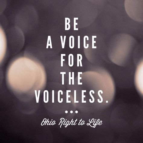 Be a voice for the voiceless TODAY. Visit OhioLife.org. #prolife Be A Voice For The Voiceless, Voiceless Quotes, Philippines Quotes, Quotes About Giving, Rad Quotes, Voice For The Voiceless, Giving Quotes, Realist Quotes, Create Quotes