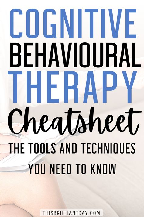 What is Cognitive Behavioural Therapy? This helpful cheatsheet covers the key principles of CBT that will help you transform your life. To learn more about CBT, visit my blog post where I explain more about the CBT model and go into detail about 7 things I learned while studying Cognitive Behavioural Therapy. I also list the CBT books that I found valuable and informative. Social Work Therapy Activities, Cbt Techniques Free Printable, Cbt Group Therapy, Cbt Workbook For Adults, What Is Cbt Therapy, Cbt Therapy Homework, Cbt Therapy Cheat Sheet, Things I Learned In Therapy, Cognitive Behavior Therapy Activities