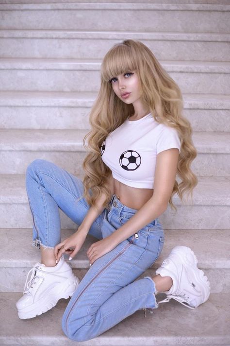 Angelica Kenova Angelica Kenova, Russian Barbie, Dakota Rose, Japanese Princess, Buffalo London, Soft Girl Aesthetic, Western Girl, Bleach Anime, Cute Simple Outfits