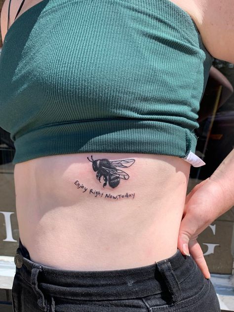 Enjoy Right Now Today Tattoo, Tyler The Creator Bee Tattoo, Tyler The Creator Inspired Tattoos, Tyler The Creator Tattoos Ideas, Igor Tattoo, Creator Tattoo, Tyler Tattoo, Tyler The Creator Tattoos, Lyric Tattoos