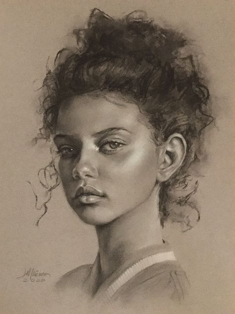 Charcoal Drawing On Toned Paper, Charcoal Toned Paper, Art On Toned Paper, Charcoal On Toned Paper, Toned Paper Art, Toned Paper Drawing, Moment Drawing, Watercolor And Pastel, Sepia Art