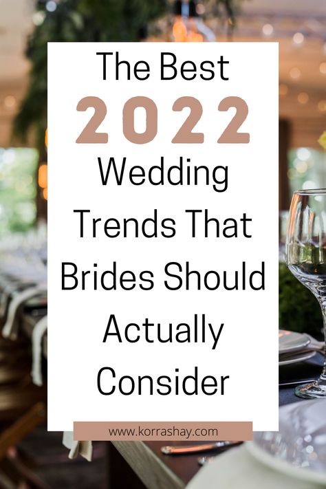 The Best 2022 Wedding Trends That Brides Should Actually Consider - Go Pro Wedding Ideas, Modern Wedding Table Decor, Fun Wedding Trends, Wedding Program Ideas, Aesthetic Home Design, 2022 Wedding Trends, Wedding Crossword Puzzle, Wedding Styles Themes, Popular Wedding Themes