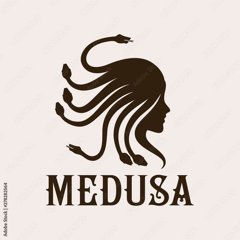 Medusa Images, Medusa Symbol, Spray Paint Stencils, Wood Burning Patterns Stencil, Snake Logo, Medusa Art, Female Monster, Venomous Snakes, Dark Books