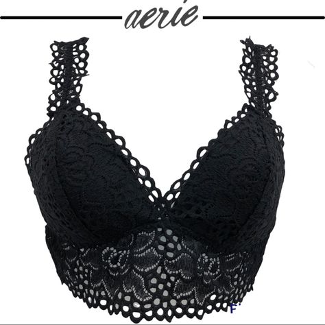 Aerie Lace Bralette In Black. Lace With Front Lace Straps And Half Adjustable Straps Medium New Without Tags Details Brand Aerie Size Medium Color Black Pullover Style Lightly Padded Soft Lace All Over Design Straps Are Half Lace Half Adjustable Same Day Shipping! Reasonable Offers Always Considered! Reasonable Offers No Lowball Offers Please! If You Are A Poshmark Seller Or Have Made Purchases On Poshmark Before, You Know That They Won’t Be Accepted. Let’s Make Poshmark A Positive Experience Fo Aerie Bralette, All Over Design, White Bralette, Black Pullover, Lace Straps, Full Coverage Bra, Fitted Skirt, Polo Dress, Bra Set