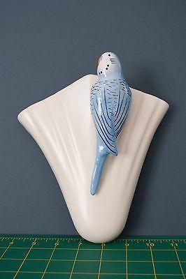 SYLVAC 1956 BUDGIE WALL POCKET VASE. TOP VINTAGE TRENDY DECOR. | #481844141 Ceramic Wall Pockets Ideas, Sylvac Pottery, Wall Pocket Ideas Clay, Pocket Vases Wall, Wall Pockets Ceramic, Blue Budgie, Vintage Wall Pocket Vase, Pocket Vase, Wall Pockets