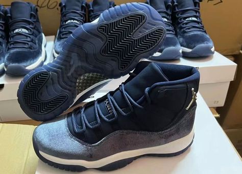 Release Date: November 11th, 2022 Air Jordan 11 Velvet Midnight Navy Sneakers Jordans, Shoes Sneakers Jordans, Air Jordan 11, White Men, Midnight Navy, Jordan 11, Outdoor Shoes, Nike Air Jordan, Release Date