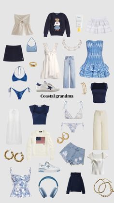 Check out stockxvanillainsp's Shuffles horoay#vanillagirl #stockholmstyle #outfitinspo #beauty Blue White Summer Outfit, Coastal Party Outfit, Costal Grandaughter Aesthetic Outfits, Coastal Granddaughter Aesthetic Clothes, Costal Granddaughter Dress, Ocean Outfit Ideas, Costal Girl Outfit, The Summer I Turned Pretty Outfits Aesthetic, Coastal Grandma Outfit Aesthetic