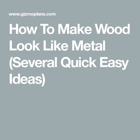 How To Make Wood Look Like Metal (Several Quick Easy Ideas) Wrought Iron Paint, Stair Spindles, Dark Grey Paint, Dry Brush Technique, Wooden Staircases, Wooden Stairs, White Acrylic Paint, Grey Stain, Silver Paint