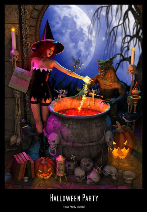 Halloween Party by Fredy3D on deviantART