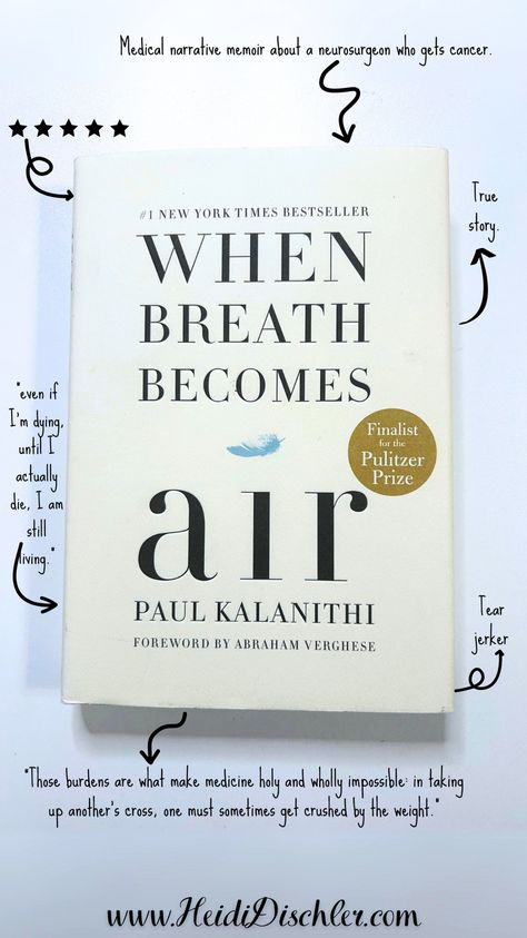 When Breath Becomes Air Book, Paul Kalanithi, When Breath Becomes Air, Healing Books, Pre Med, Med School, Dont Love, Book Reviews, Great Books